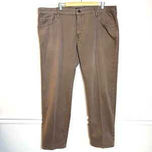 Mavi Zach 453 Men's Pants 44x32 Light Brown Straight Leg Stretch Cotton